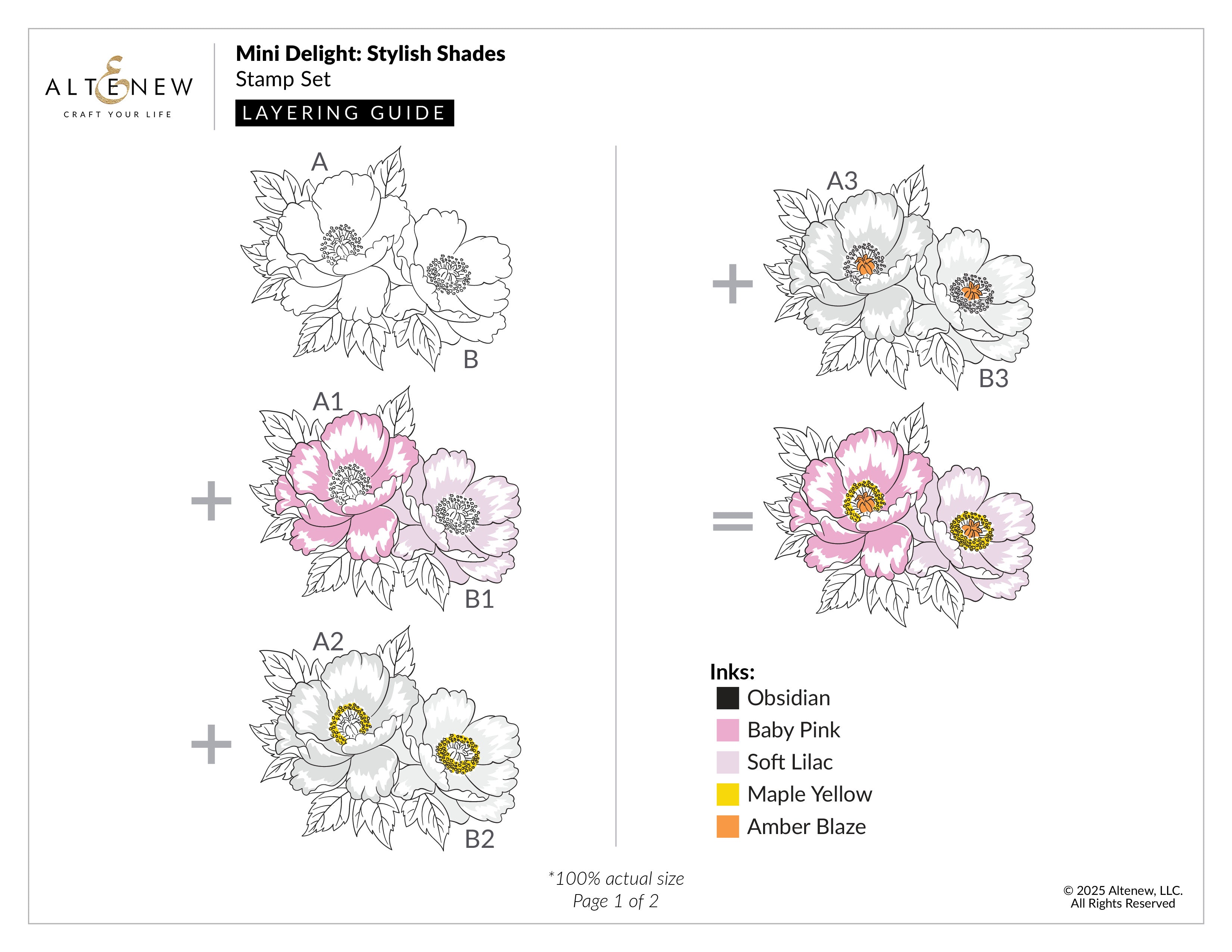 Mini Delight: Stylish Shades Stamp & Die Set | Altenew