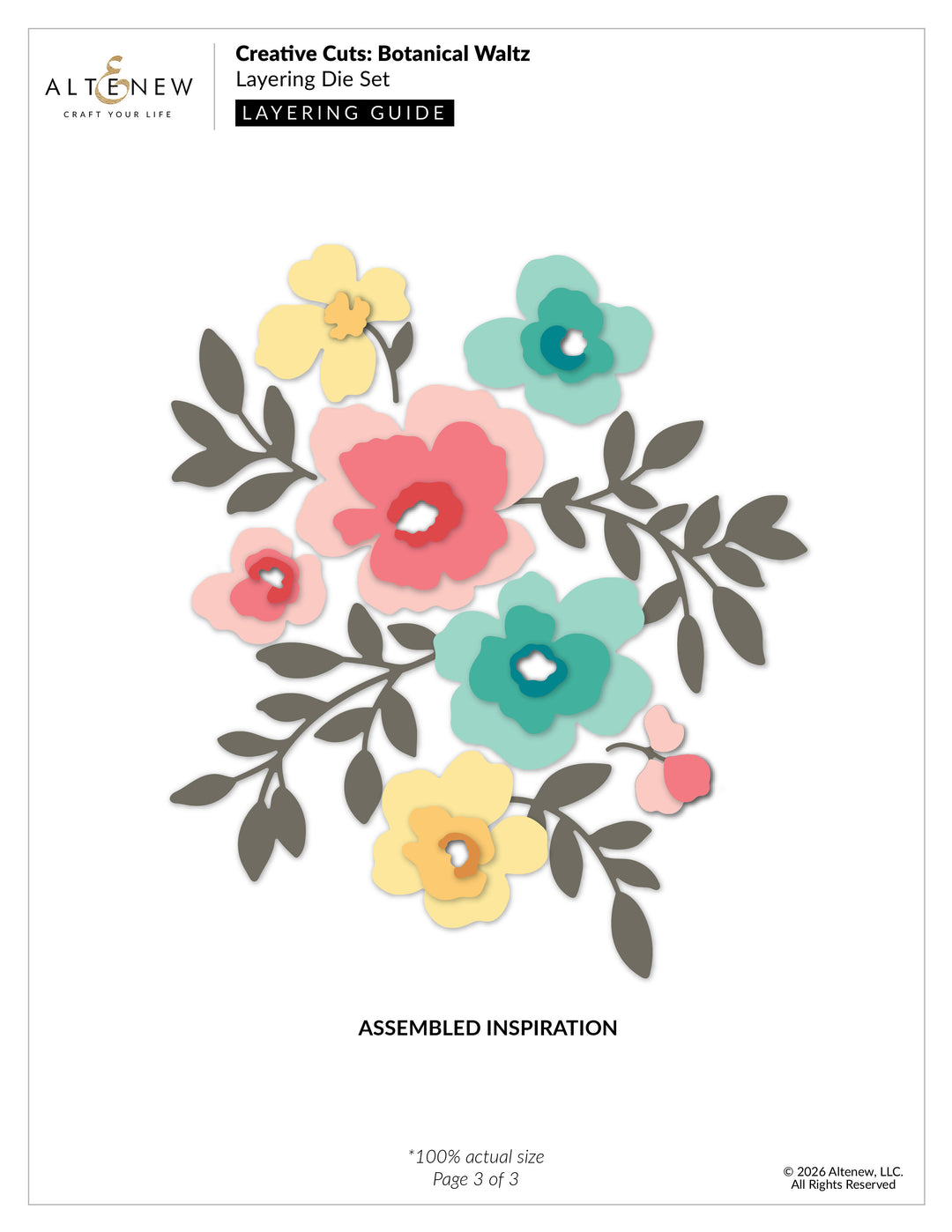 Creative Cuts: Botanical Waltz Layering Die Set - Altenew