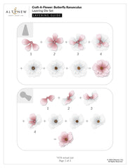 Craft-A-Flower: Butterfly Ranunculus Layering Die Set - Altenew