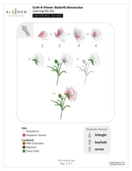 Craft-A-Flower: Butterfly Ranunculus Layering Die Set - Altenew