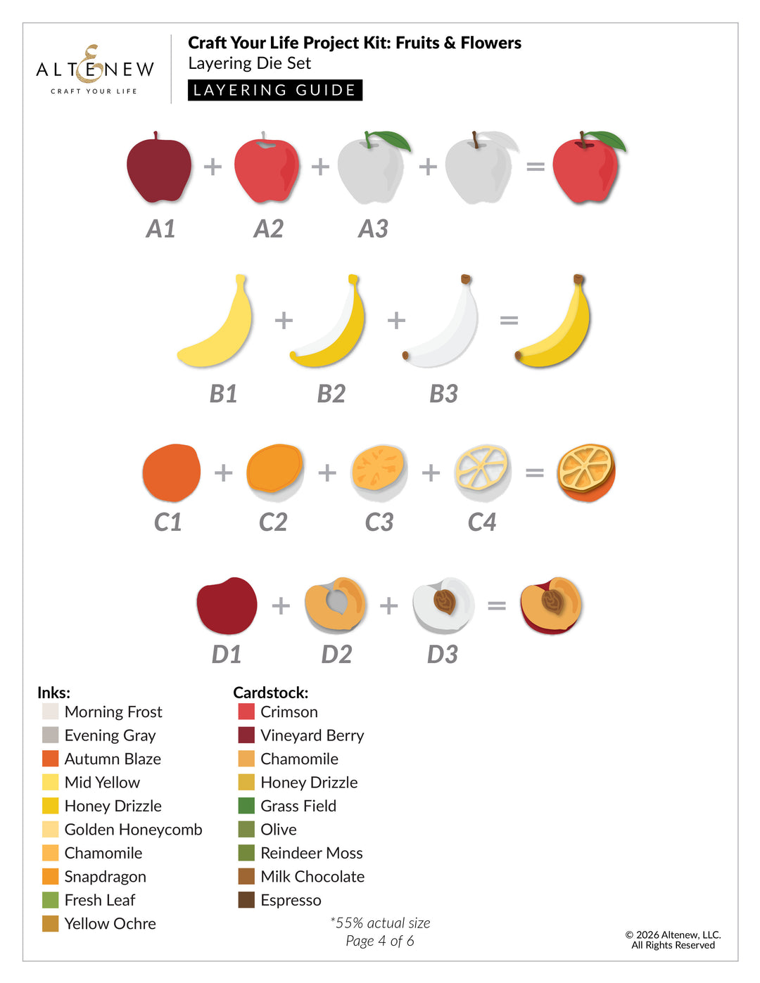 Craft Your Life Project Kit: Fruits & Flowers - Altenew