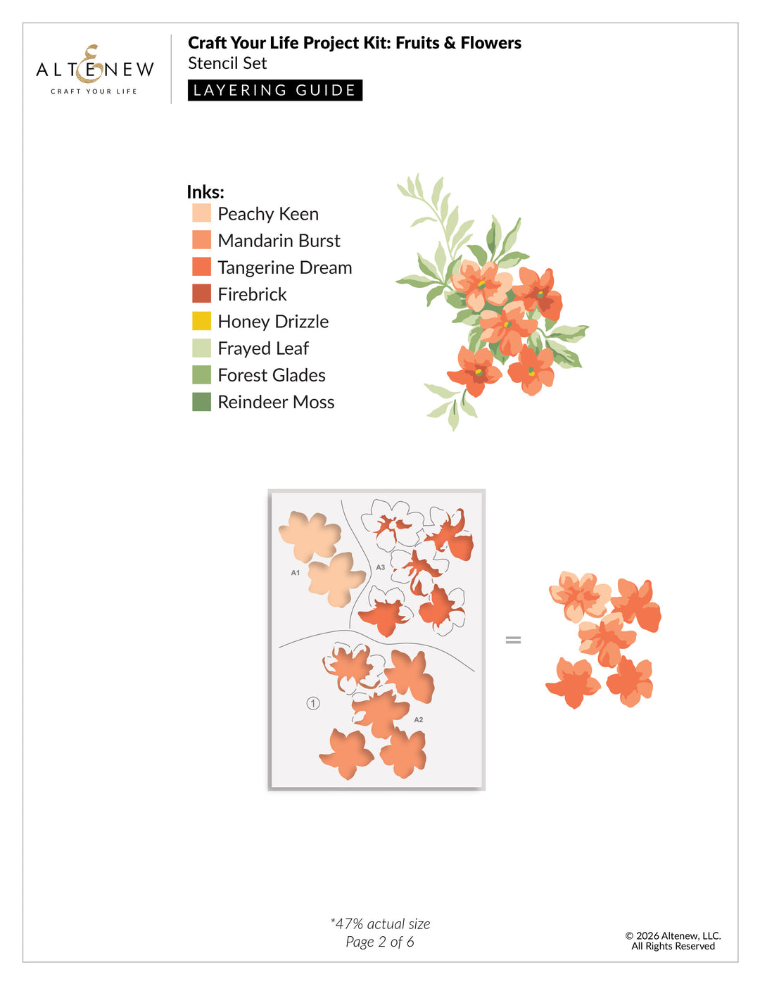 Craft Your Life Project Kit: Fruits & Flowers & Add-On Die Bundle - Altenew