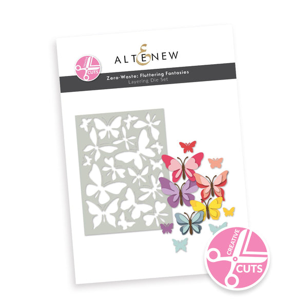 Creative Cuts: Zero-Waste Fluttering Fantasies Layering Die Set - Altenew