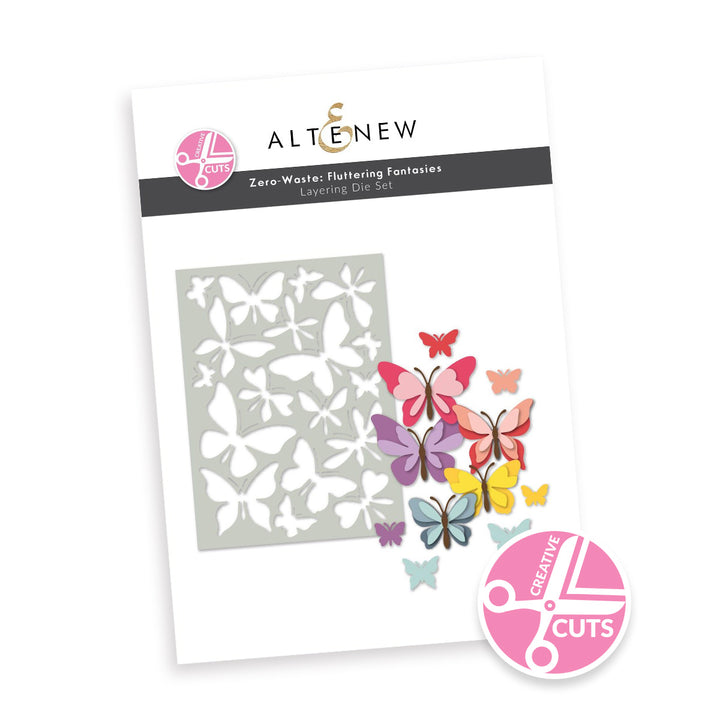 Creative Cuts: Zero-Waste Fluttering Fantasies Layering Die Set - Altenew