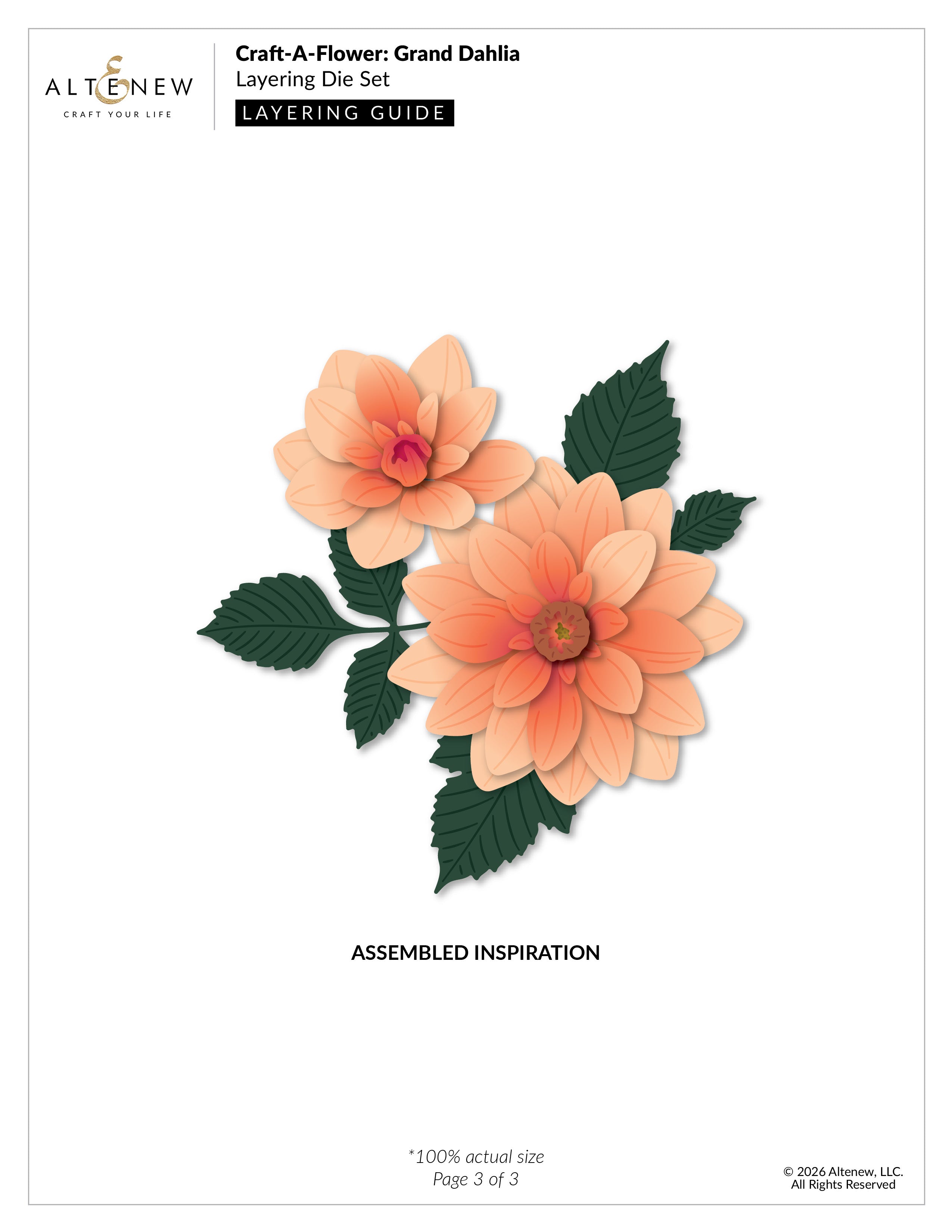 Craft-A-Flower: Grand Dahlia Layering Die Set | Altenew