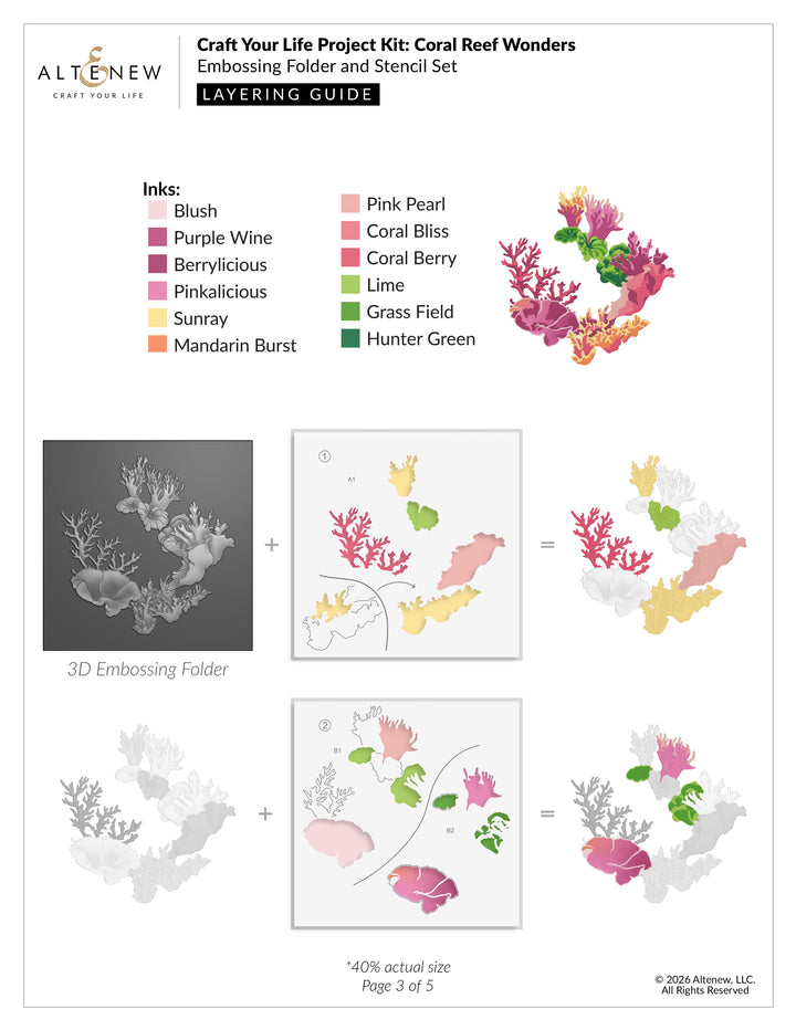 Craft Your Life Project Kit: Coral Reef Wonders - Altenew