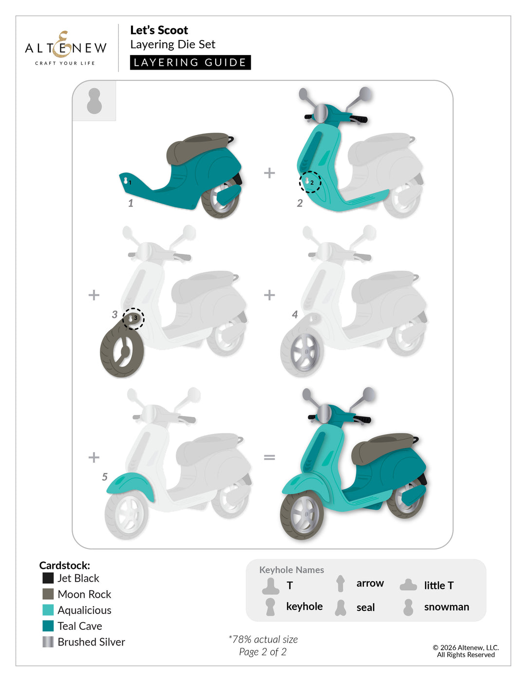 Let's Scoot Layering Die Set
