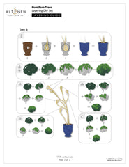 Pom Pom Trees Layering Die Set - Altenew