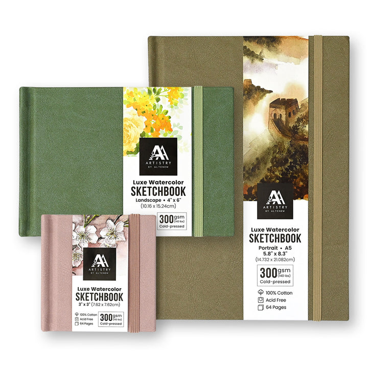 Luxe Watercolor Sketchbooks - The Full Collection