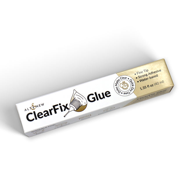 Altenew ClearFix Glue adhesive bottle with label, designed for crafts and paper projects, showcasing the transparent bonding formula.