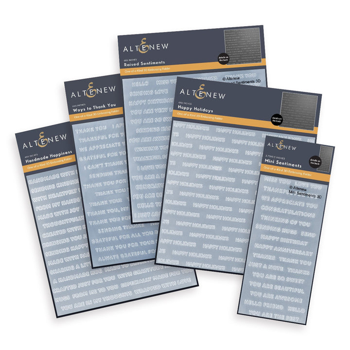 Exceptional Embossed Sentimets - Altenew