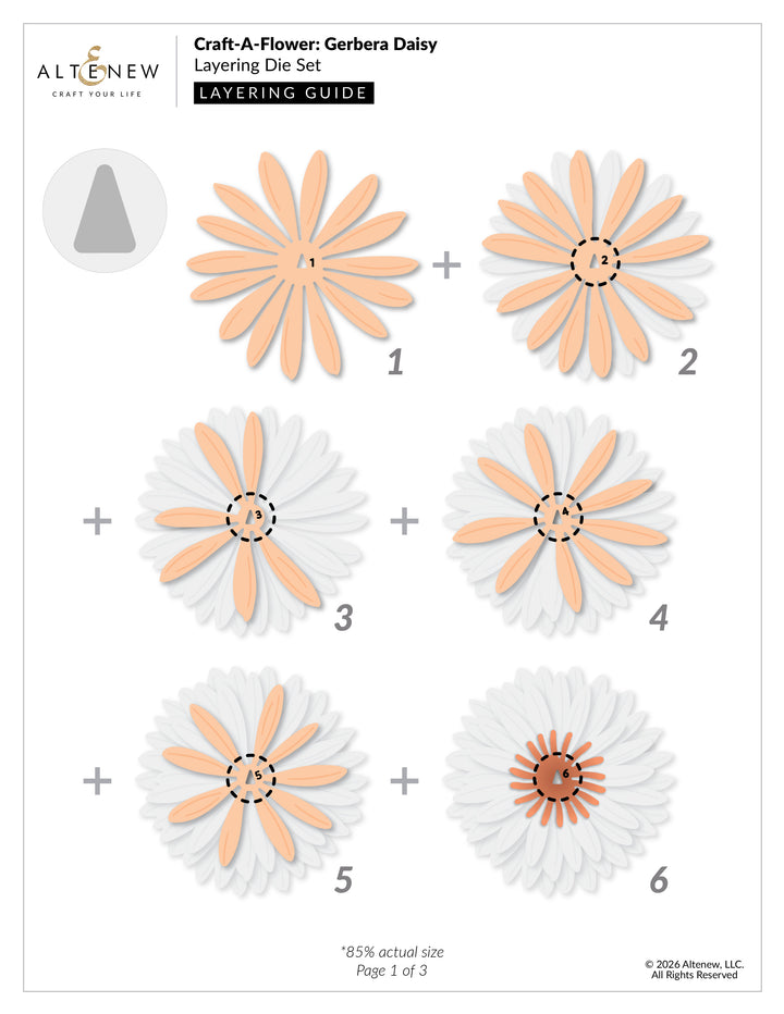 Craft-A-Flower: Gerbera Daisy Layering Die Set - Altenew