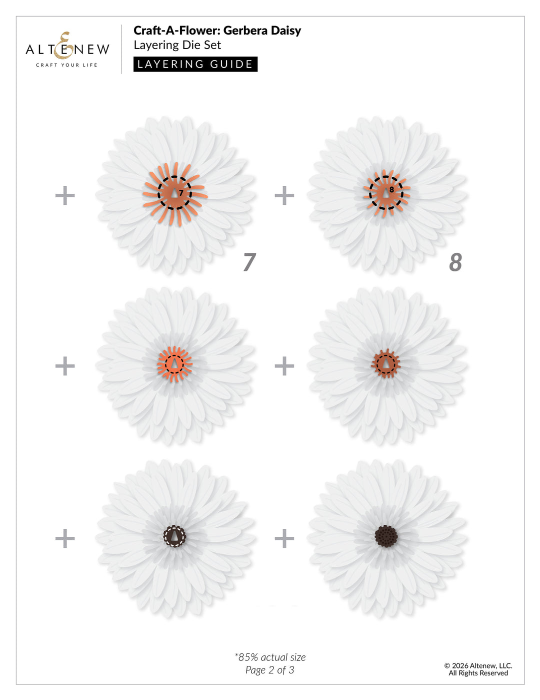 Craft-A-Flower: Gerbera Daisy Layering Die Set - Altenew