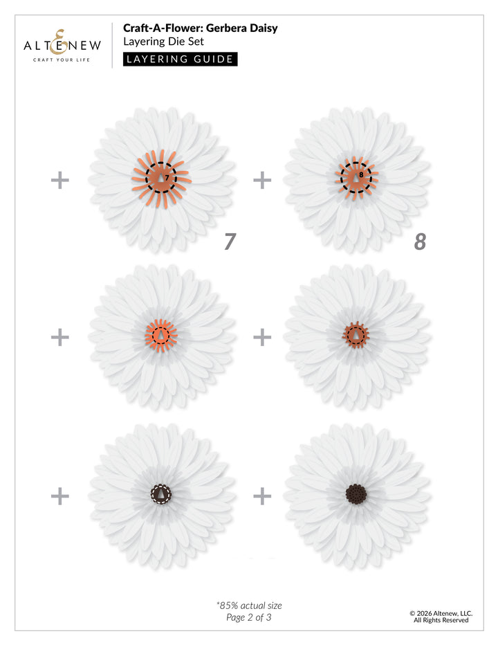 Craft-A-Flower: Gerbera Daisy Layering Die Set - Altenew