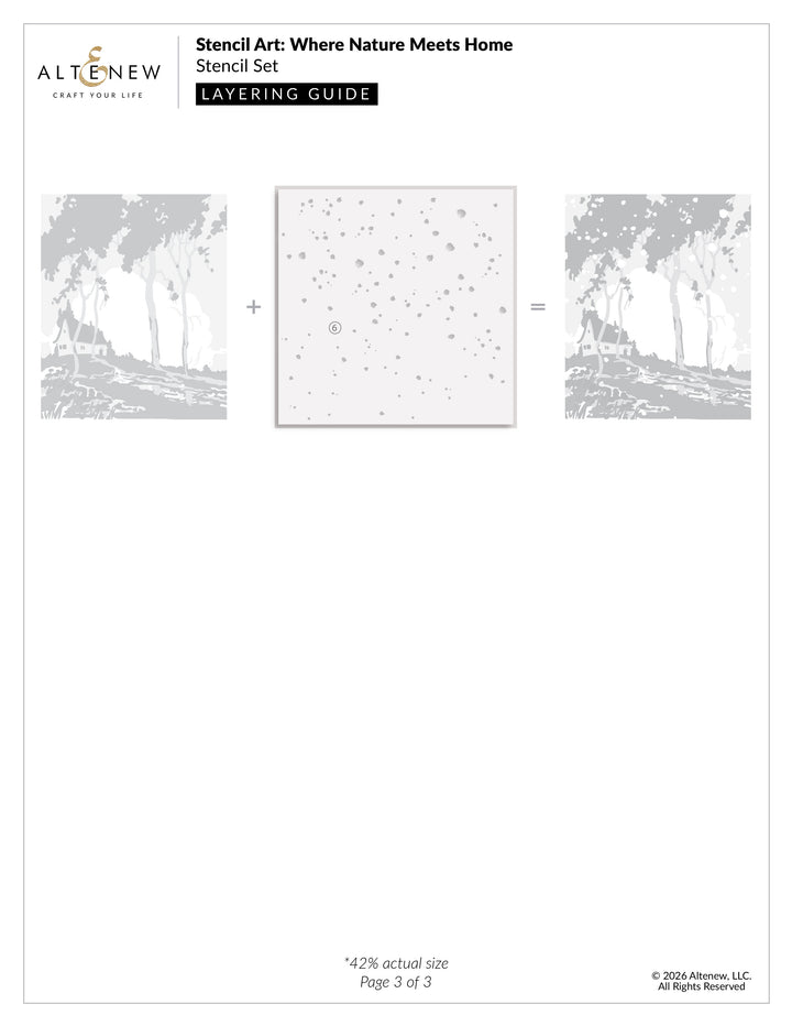 Stencil Art: Where Nature Meets Home Layering Stencil Set (6 in 1) - Altenew