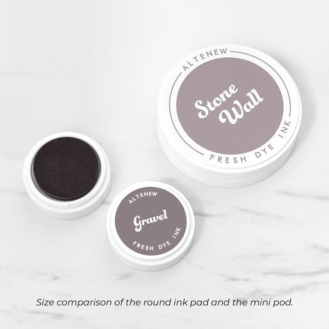 Altenew Tranquil Reflections Fresh Dye Ink Mini Pods in a clear container, showcasing vibrant ink colors for stamping and crafting.