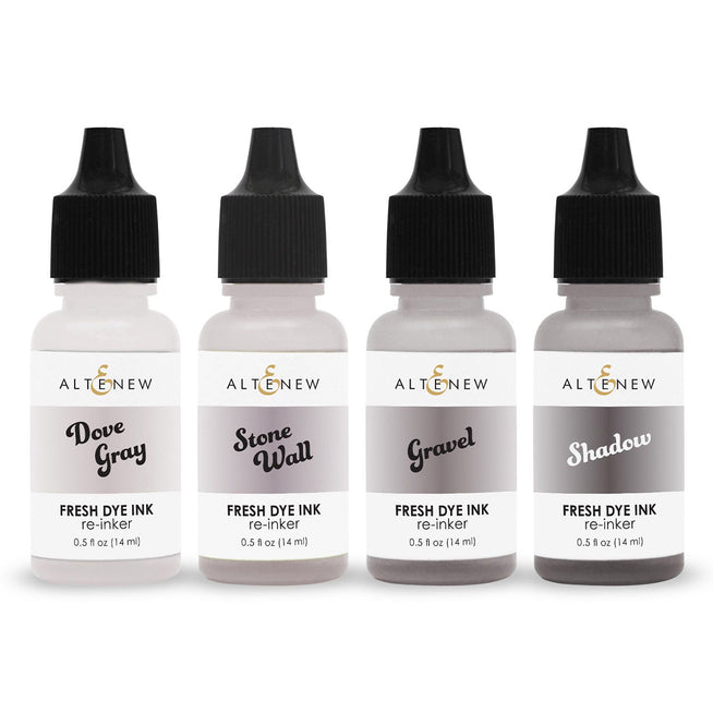 Altenew Soft Earth & Bloom Fresh Dye Ink Reinker Bundle with tranquil reflection colors for stamping and crafting projects.