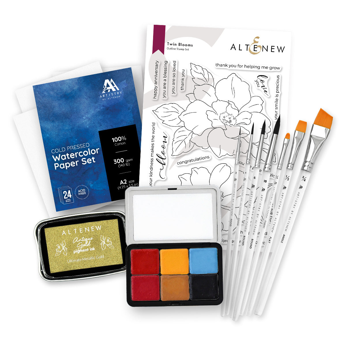 Bold Ember Watercolor Class Companion | Altenew