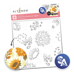 Stencil Art: Botanical Argyle & Add-on Die Bundle