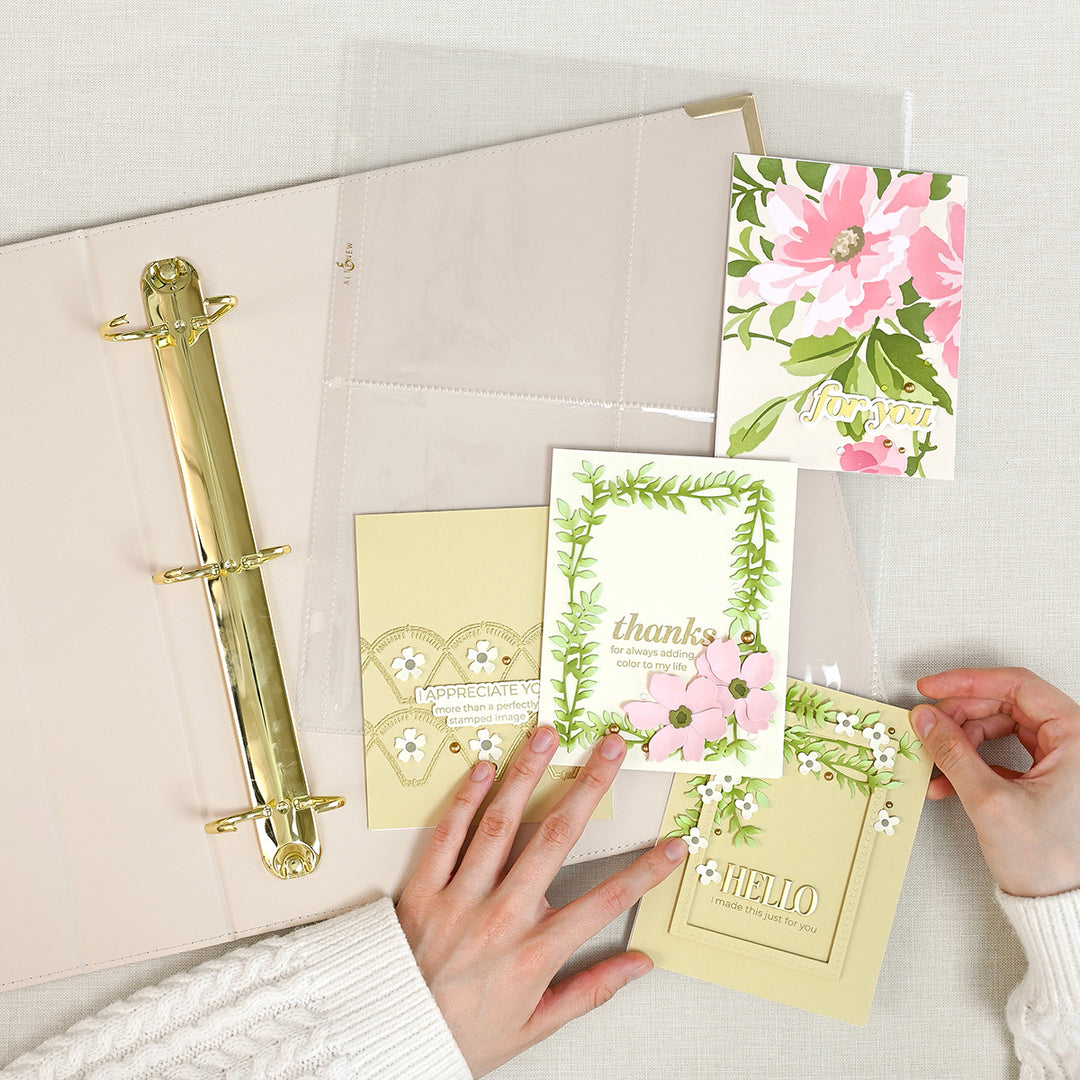 9x12 Three-Ring Album - Ivory