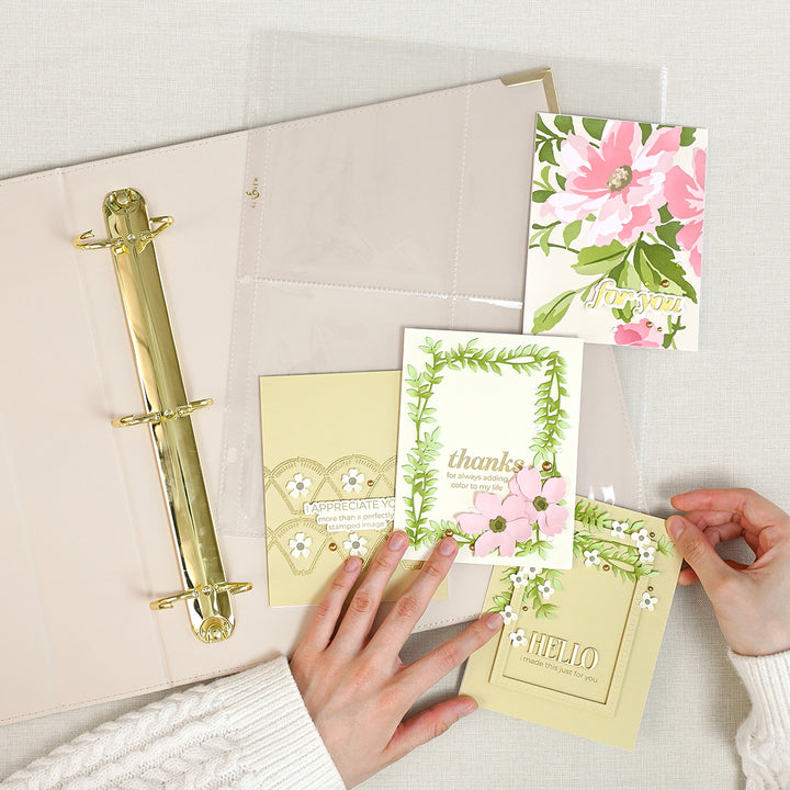 9x12 Three-Ring Album - Ivory