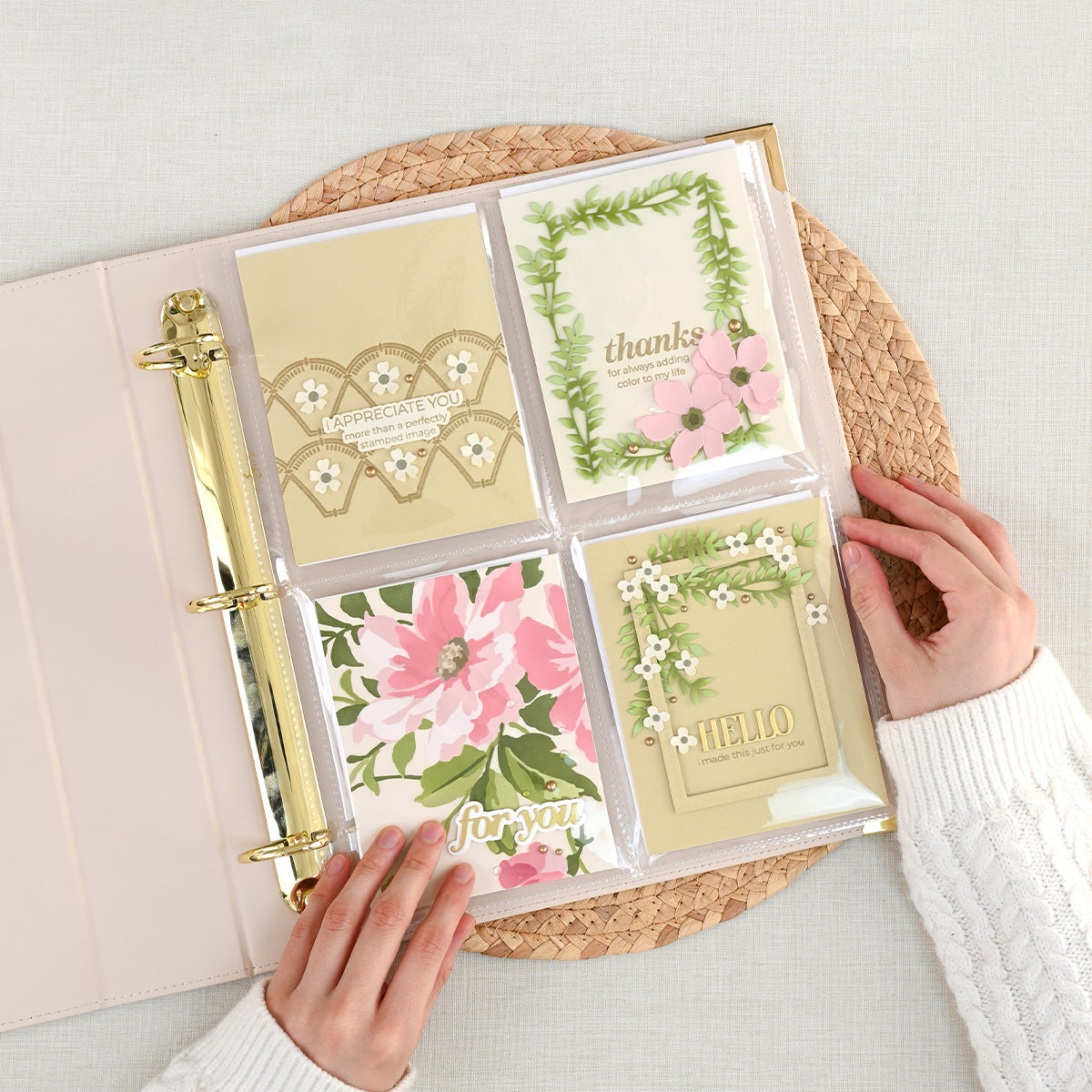 9x12 Three-Ring Album - Ivory | Altenew for Beautiful Keepsakes