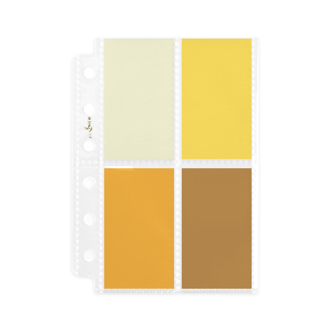 Altenew A7 Swatch Book Pocket Page Style B with 4 pockets per page, 10-pack for storing swatches or small craft supplies.