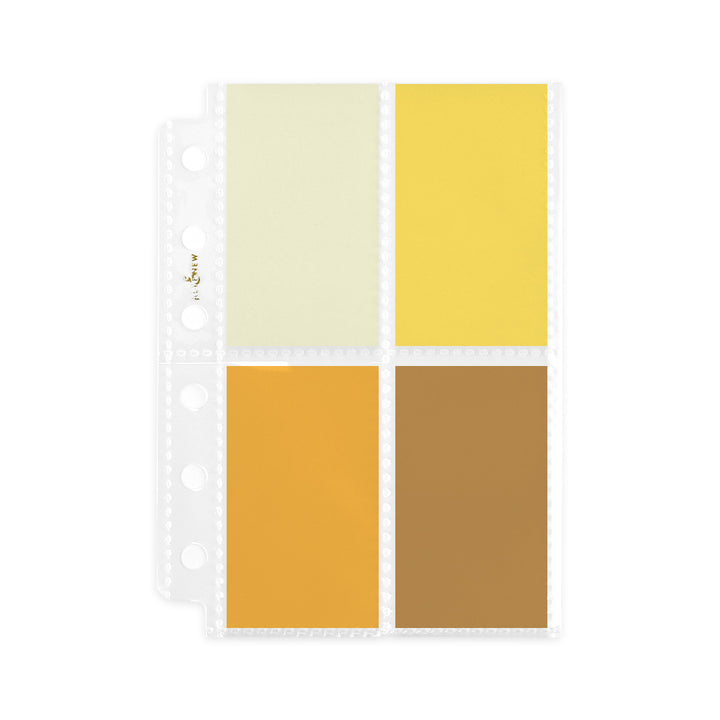 Altenew A7 Swatch Book Pocket Page Style B with 4 pockets per page, 10-pack for storing swatches or small craft supplies.
