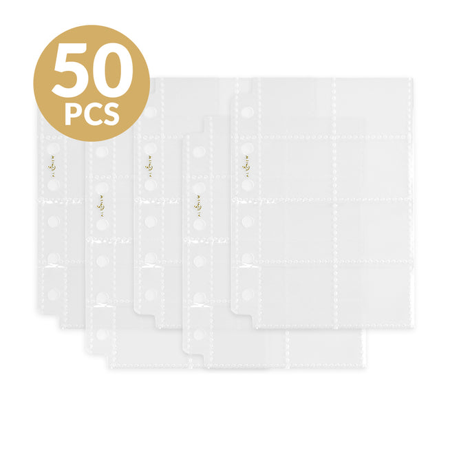 Altenew A7 Swatch Book Pocket Page Style C with 8 pockets per page, 10-pack label image