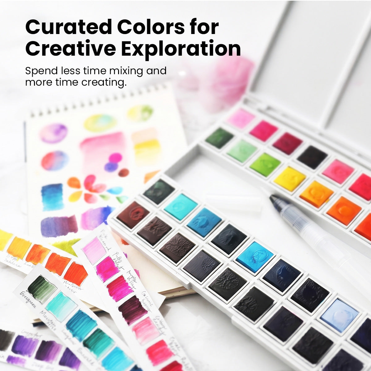 Watercolor 36 Pan Set | Vibrant and Affordable Watercolor | Altenew