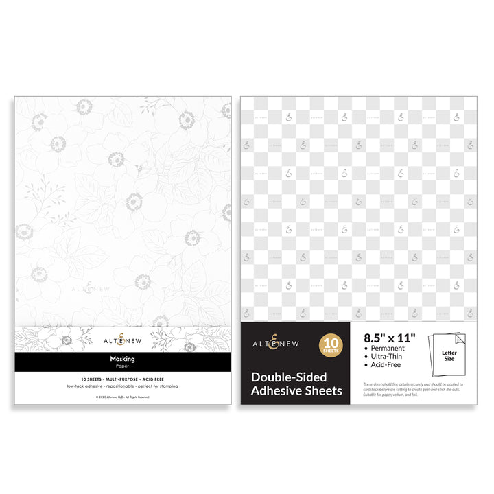 Dreamy Masking Paper and Double-Sided Adhesive Sheets Bundle
