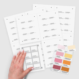 Digital download of Small Swatches Printable Style C by Altenew, featuring colorful sample swatches on a clean background.