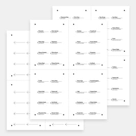Small Style C printable swatches from Altenew for digital color reference, featuring a compact, organized design.