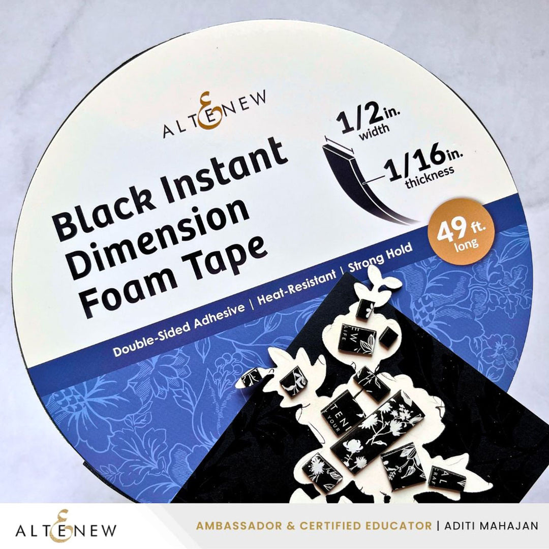 Instant Dimension Foam Tape Bundle - Black (3 Sizes) - Altenew