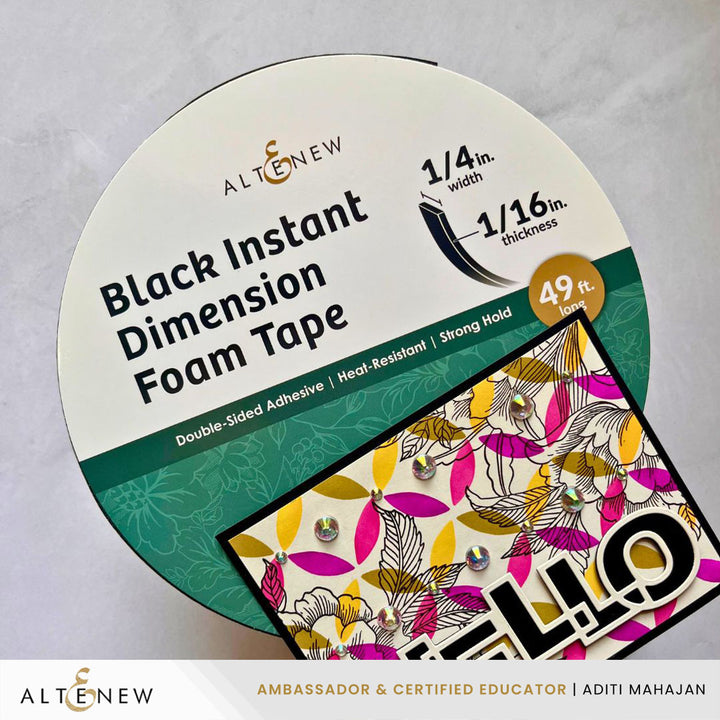 Instant Dimension Foam Tape Bundle - Black (3 Sizes) - Altenew