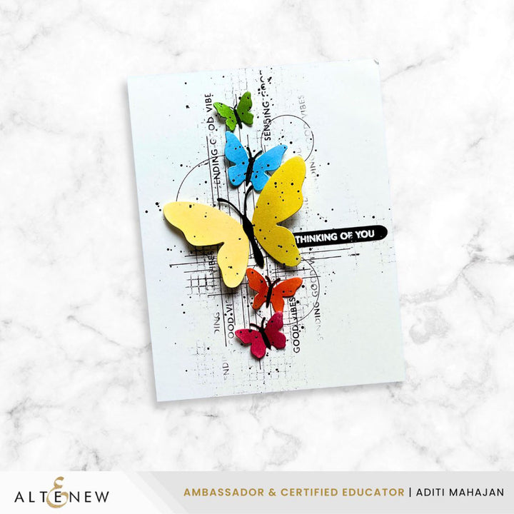 Creative Cuts: Zero-Waste Fluttering Fantasies Layering Die Set - Altenew