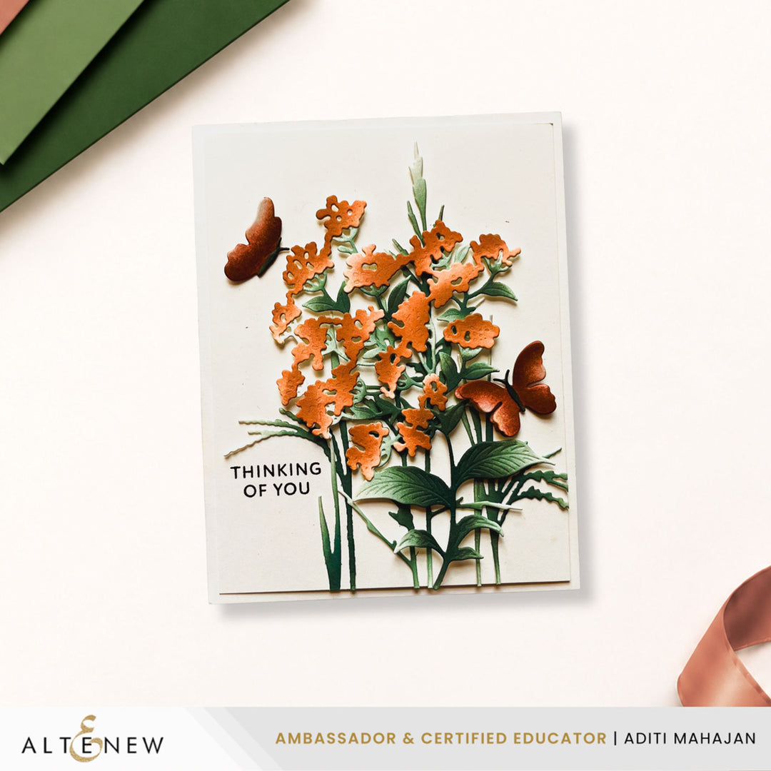 Altenew Marvelous Monthly Series Bundle November 2026 featuring Aditi Tranquil Meadow botanical illustration in a 1x1 release bundle.