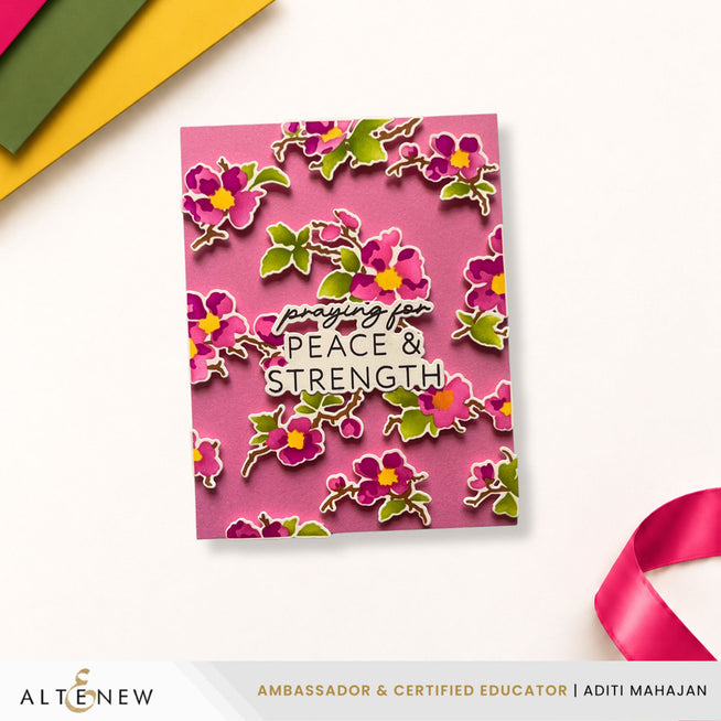 Altenew Craft Your Life Project Kit Wildflower Tufts Add-on Die Set featuring detailed floral die cuts for paper crafting.
