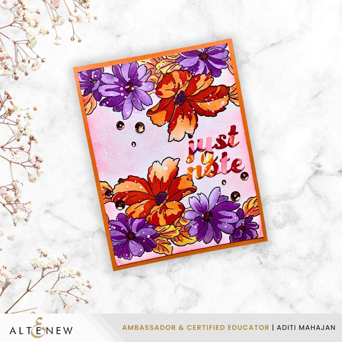 Flower Bed Bundle | Altenew - Stamp & Stencil & Embossing Folder