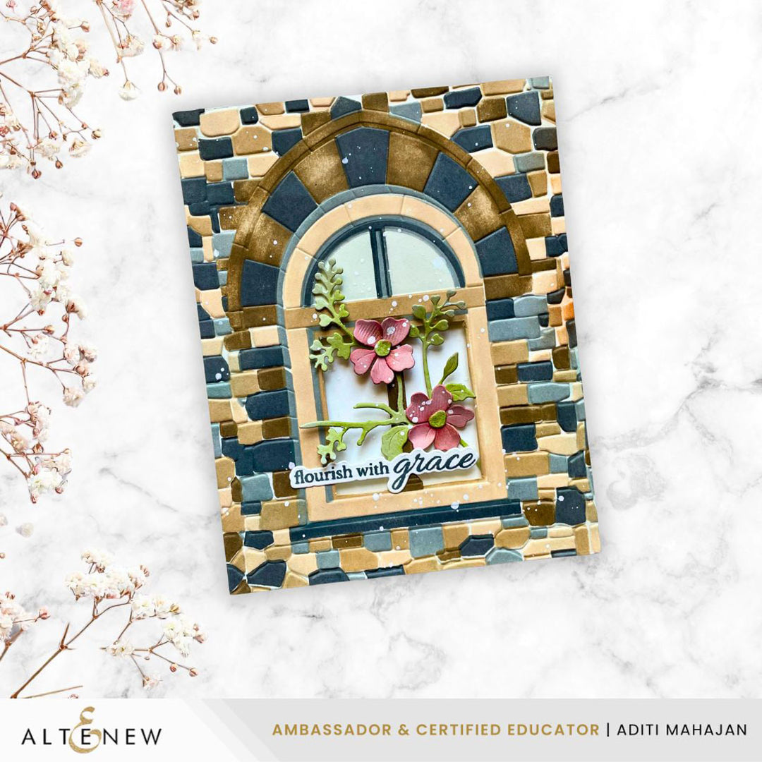 Enchanted Castle Window Simple Coloring Stencil Set (5 in 1)
