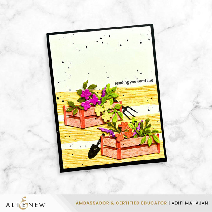 Mini Delight: Gardener's Corner Stamp & Die Set - Altenew