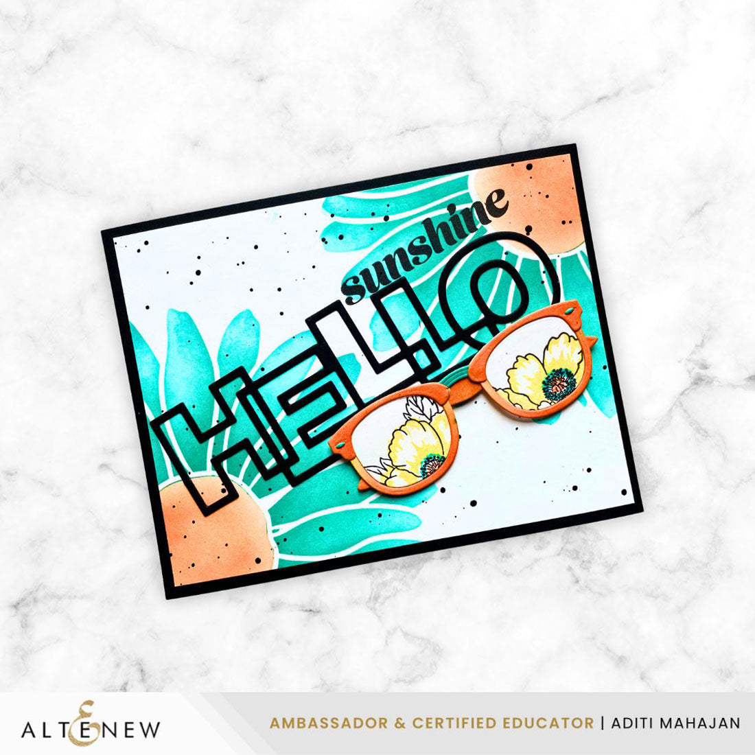 Mini Delight: Stylish Shades Stamp & Die Set | Altenew