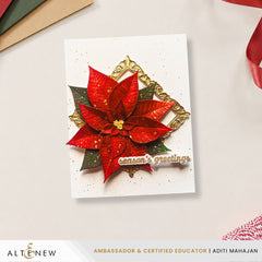 Lush Botanicals: Poinsettia 3D Embossing Folder & Die Set