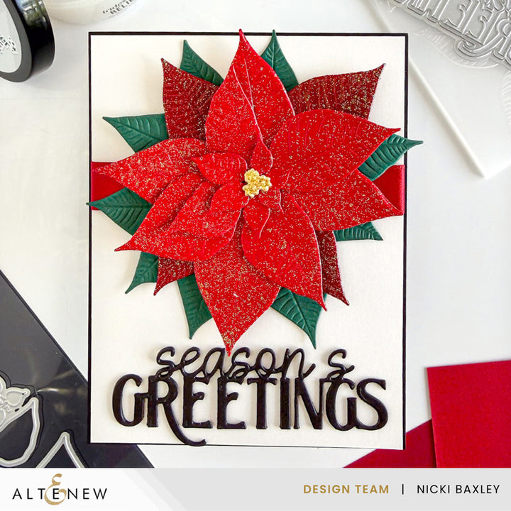 Lush Botanicals: Poinsettia 3D Embossing Folder & Die Set