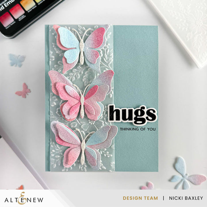 Creative Cuts: Zero-Waste Fluttering Fantasies Layering Die Set - Altenew