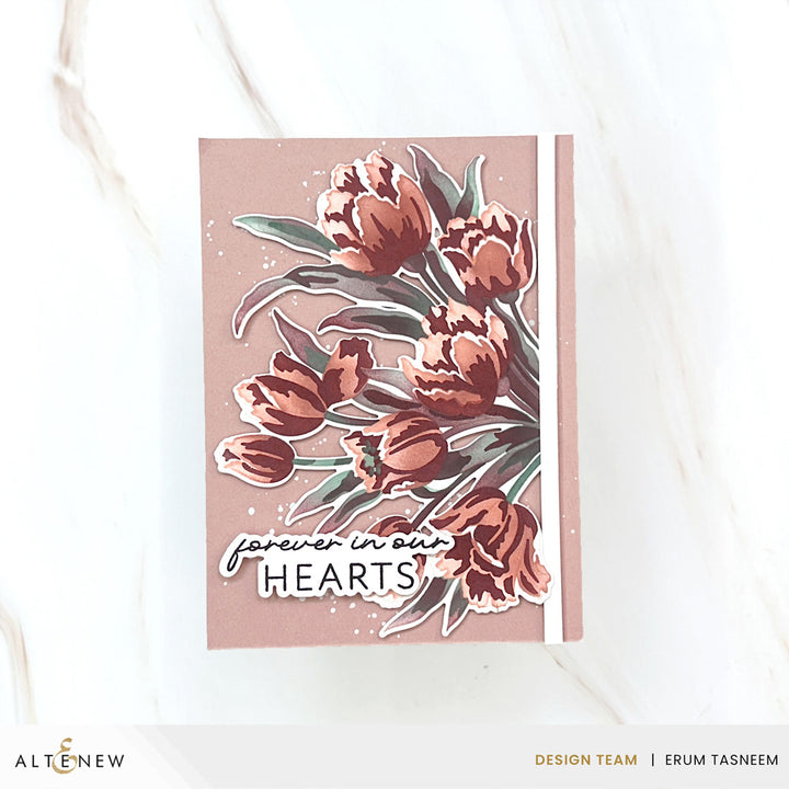 Altenew Marvelous Monthly Series November 2026 release bundle with soft tulips illustration on a bag.