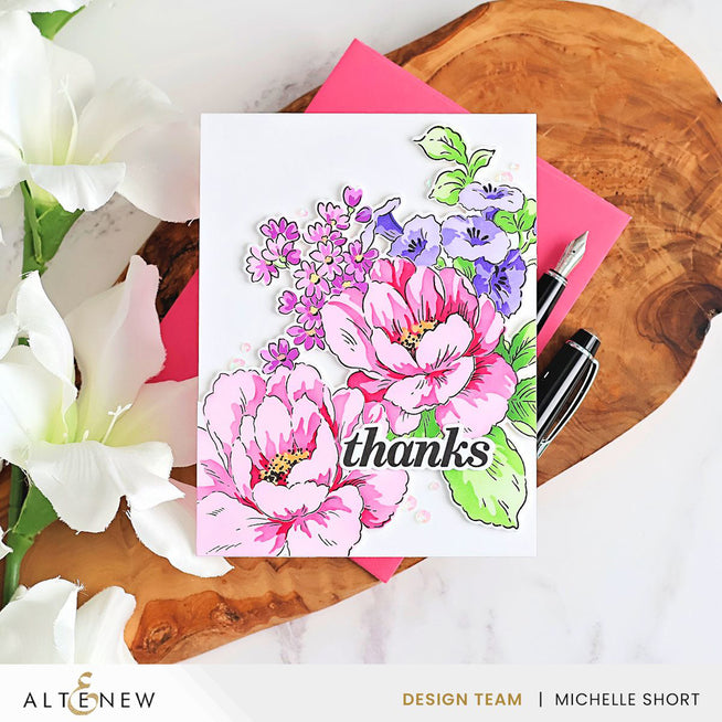Build-A-Garden: Joy in Bloom set by Altenew featuring colorful expressive flora and enchanted garden elements for creative crafting.
