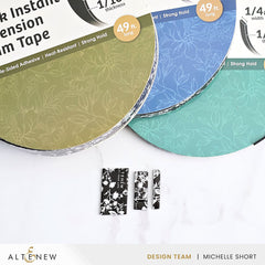 Black Instant Dimension Foam Tape - 1/16'' x 1/2'' x 15m - Altenew