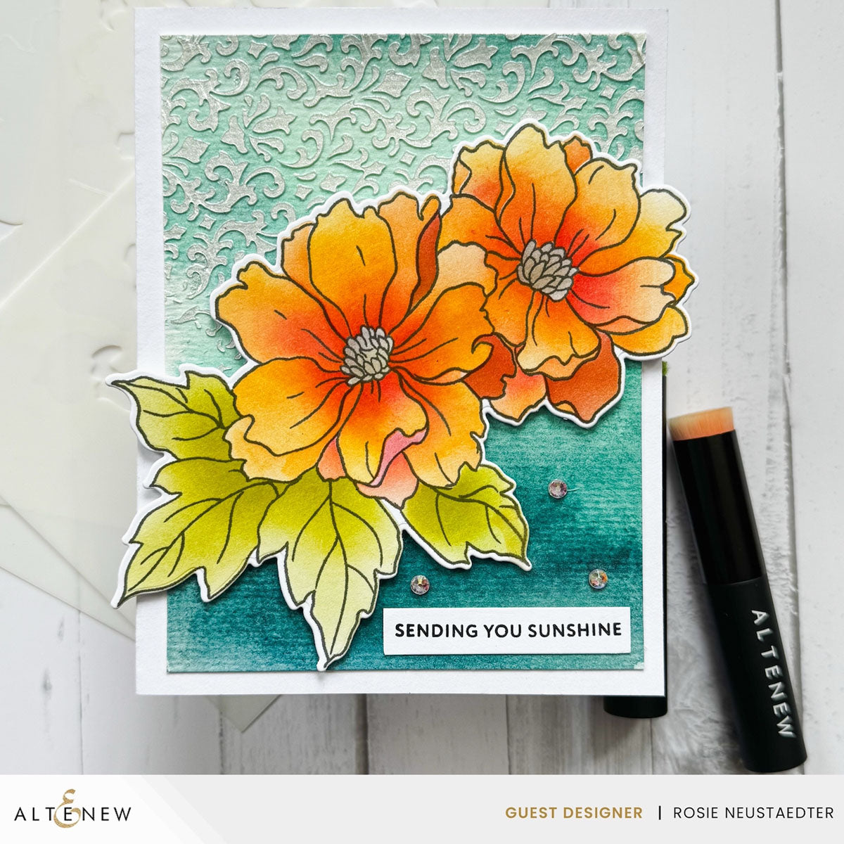AltenewアルテニューLily Bouquet Plate&Stencils Flourishing Bouquet | Altenew