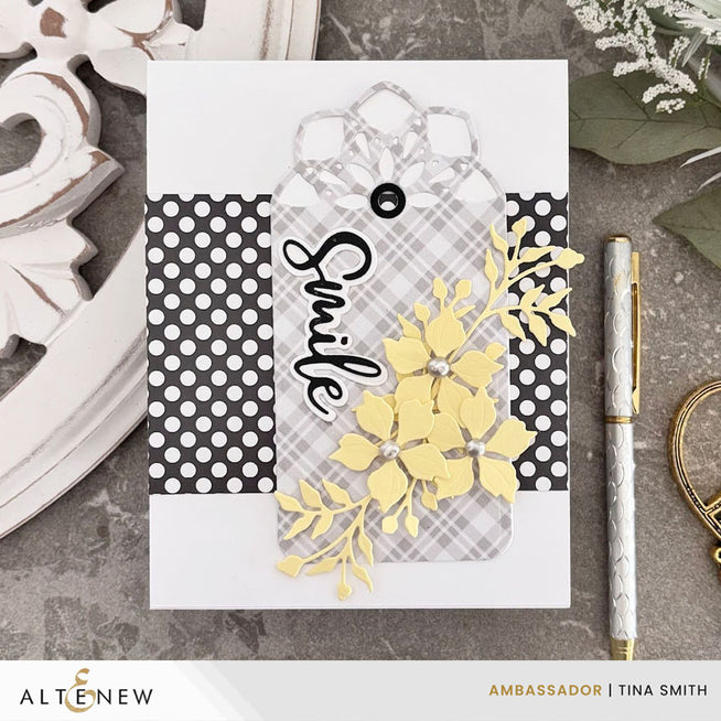 Altenew Wildflower Meadow die set for paper crafting, featuring intricate floral and meadow designs for creative projects.